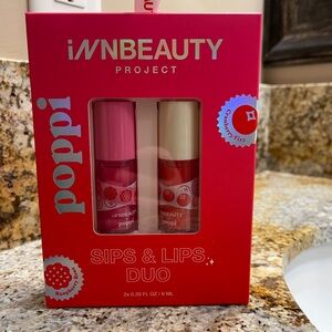 Poppi Sips & Lips Duo - Pink and Cream